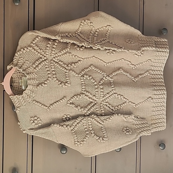 SWEATER BY CELTIC KNITS HAND KNITTED 100% PIMA COTTON LADIES  LARGE - Picture 1 of 8